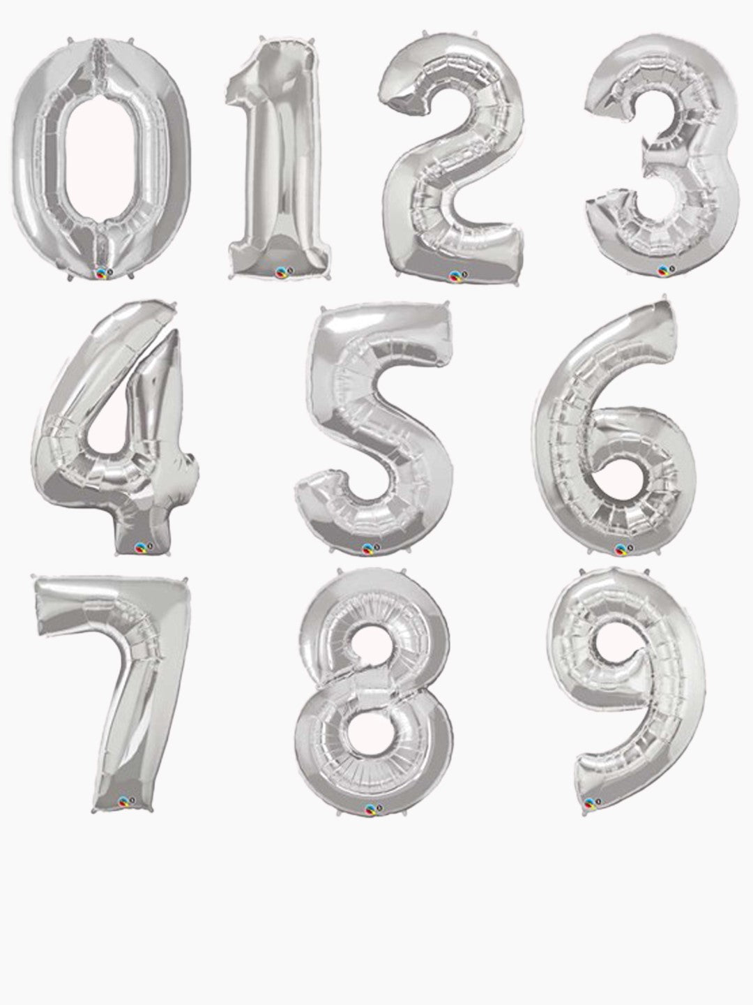 SILVER Numbers 86cm