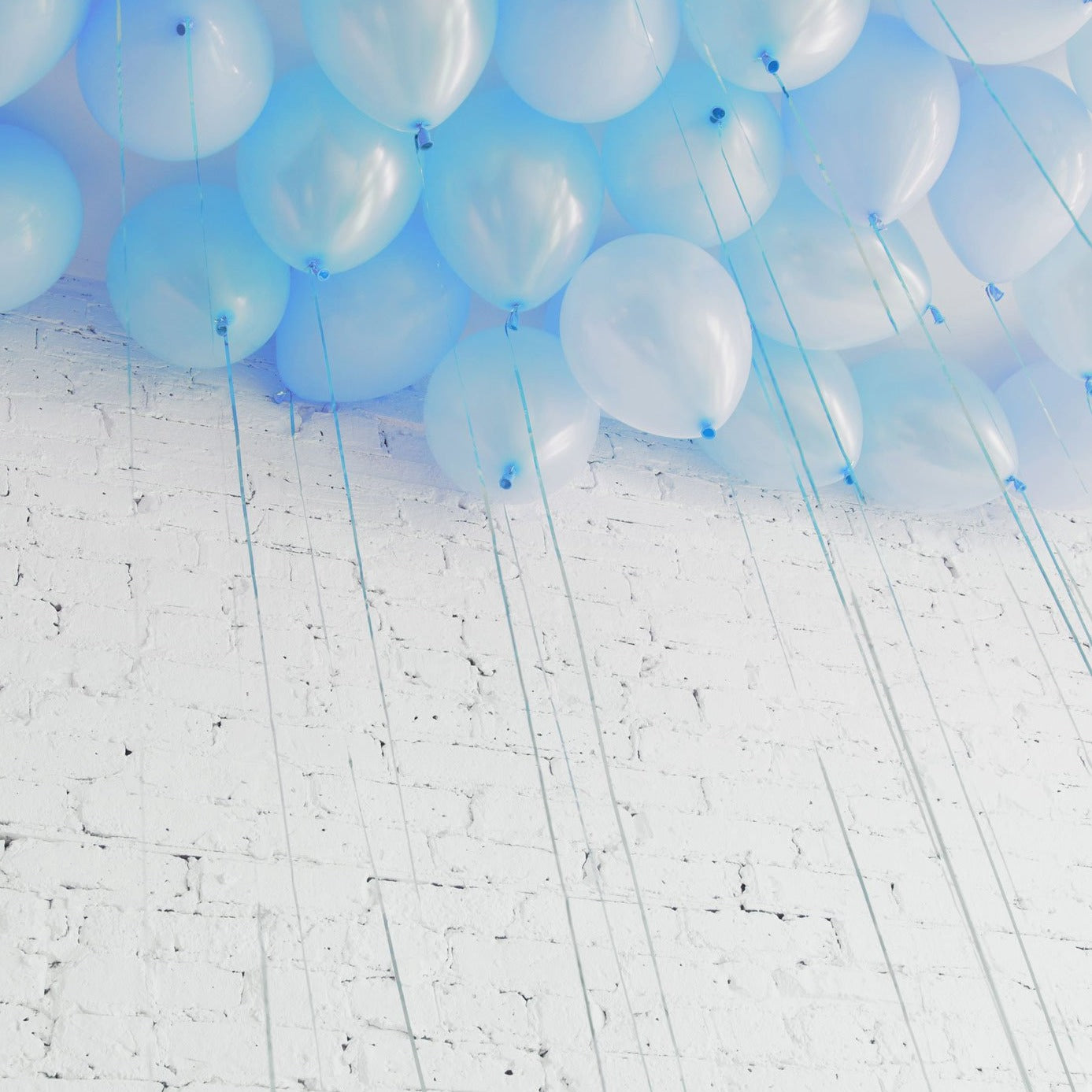 Light Blue Ceiling Balloons