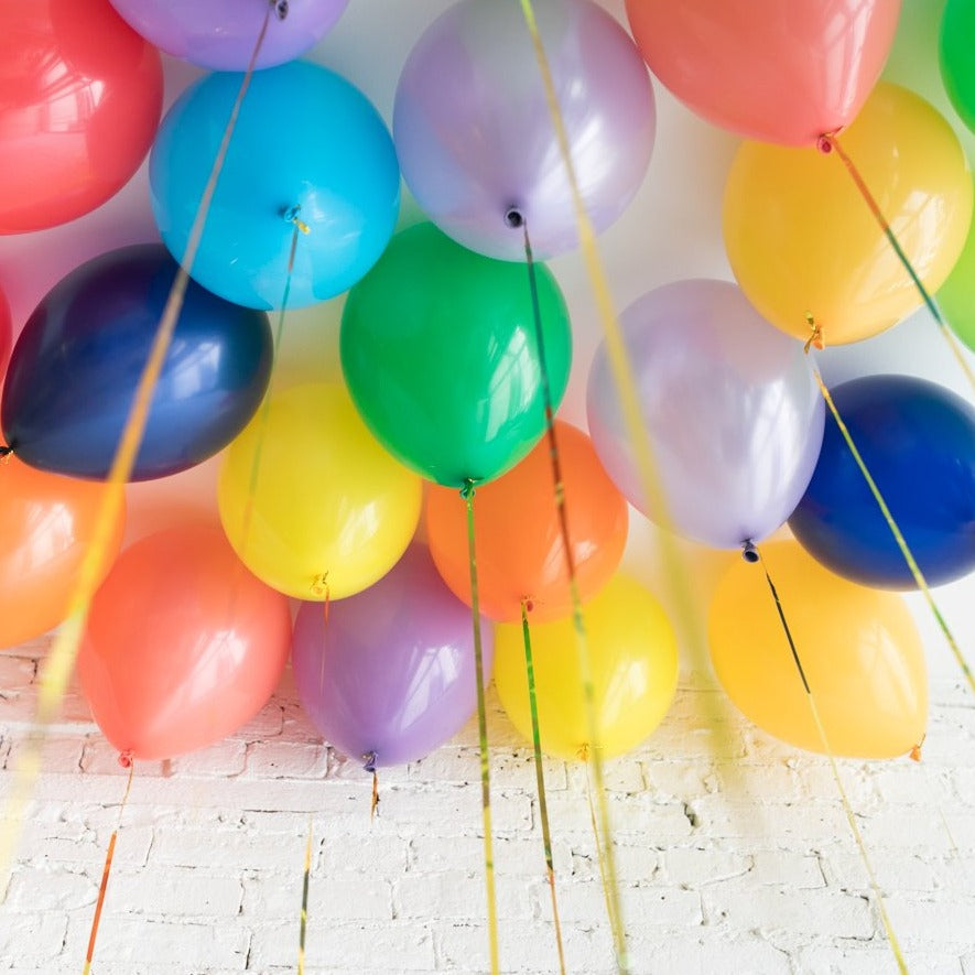 Rainbow Ceiling Balloons