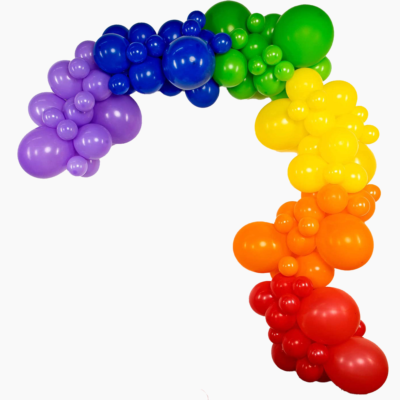 Rainbow Asymmetric Balloon Arch 4m