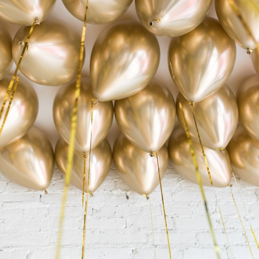 Gold Ceiling Balloons