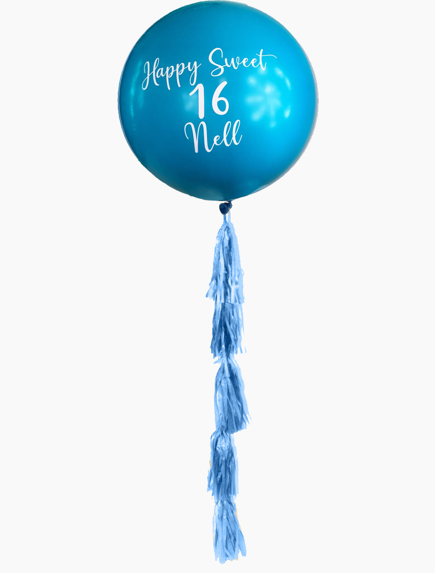 BLUE Personalised Giant Balloon 60cm