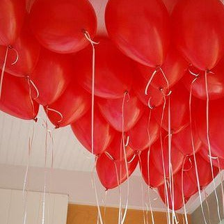 Red Ceiling Balloons