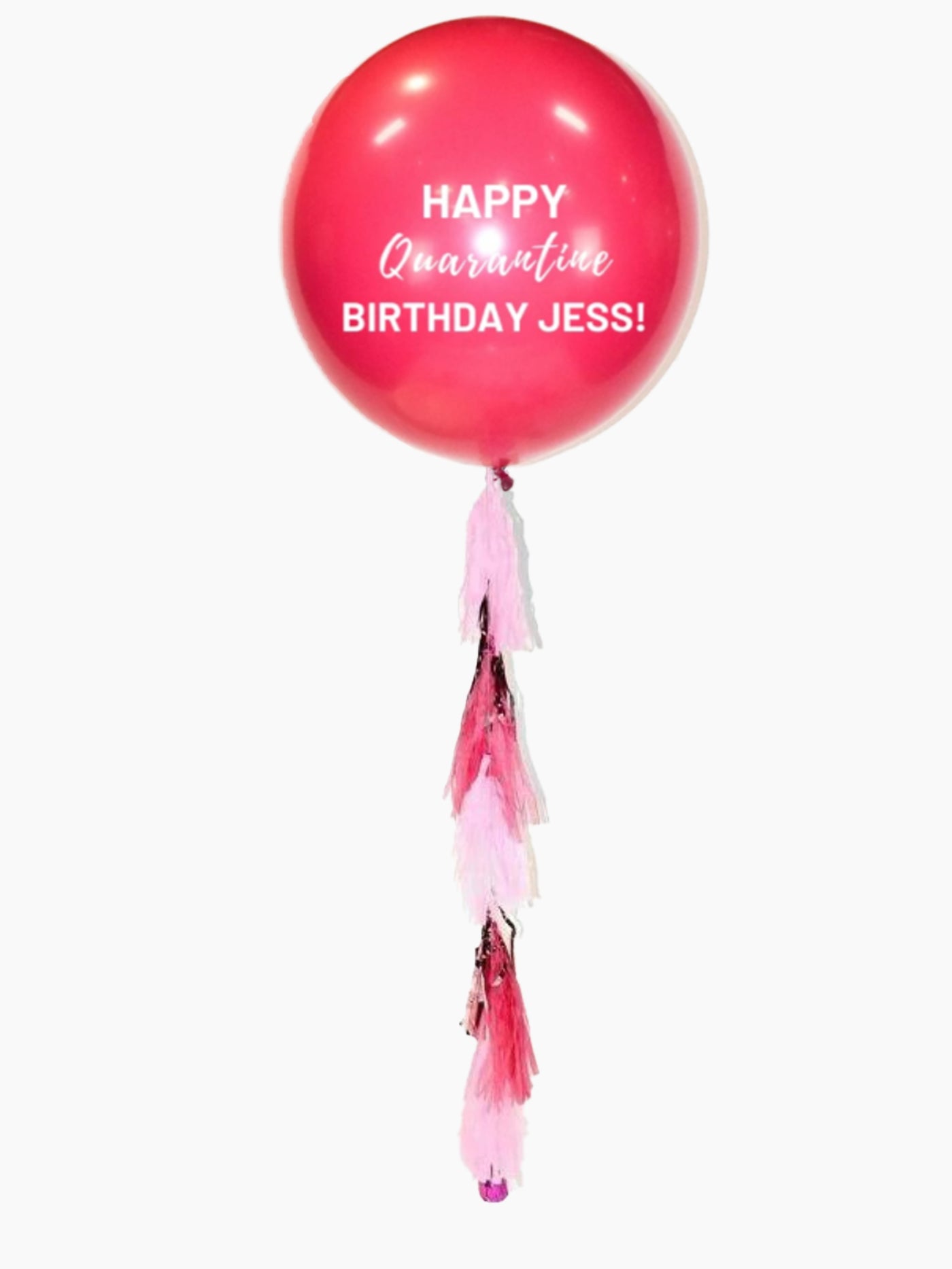 PINK Personalised Giant Balloon 60cm