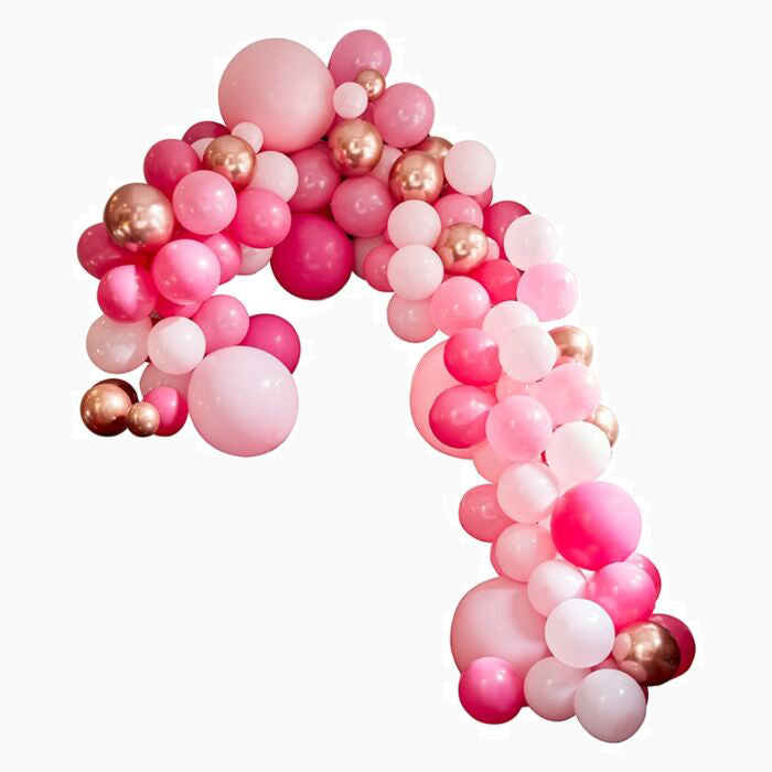 Pink Asymmetric Balloon Arch 4m