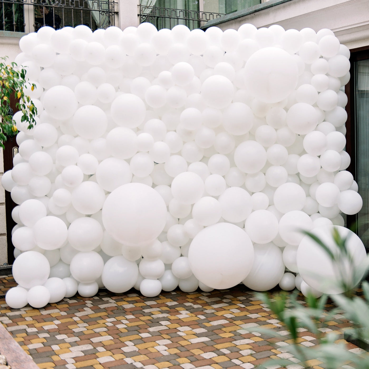 White Balloon Wall