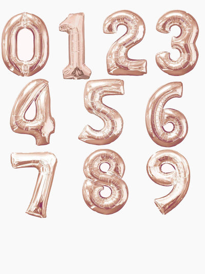 ROSE GOLD Numbers 86cm